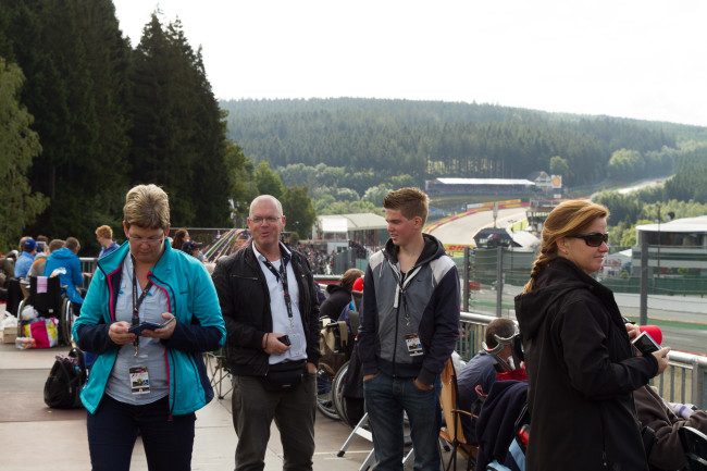 Samen naar de F1 Grand Prix van België, augustus 2014.