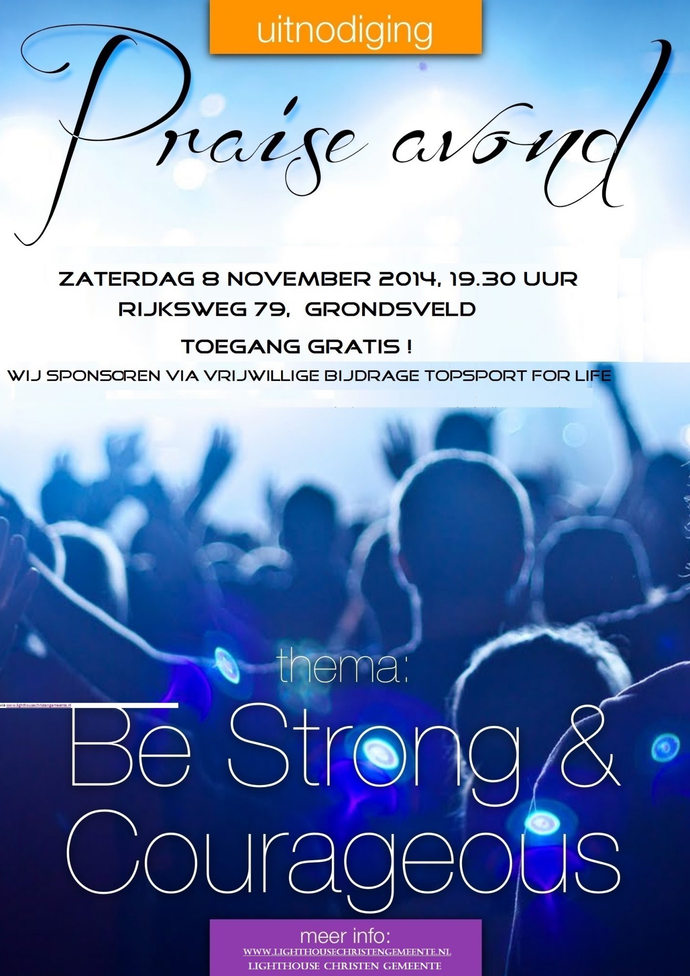praise avond 8-11-2014 flyer