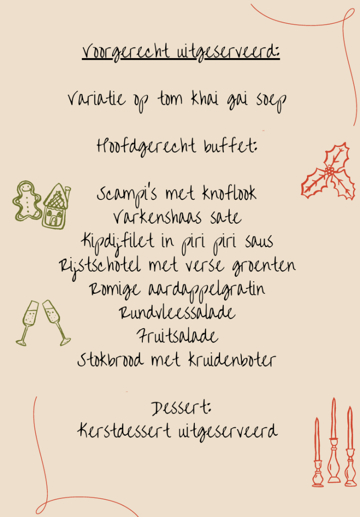 internationaal kerstmenu