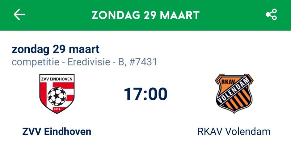 banner zvv eindhoven rkav volendam