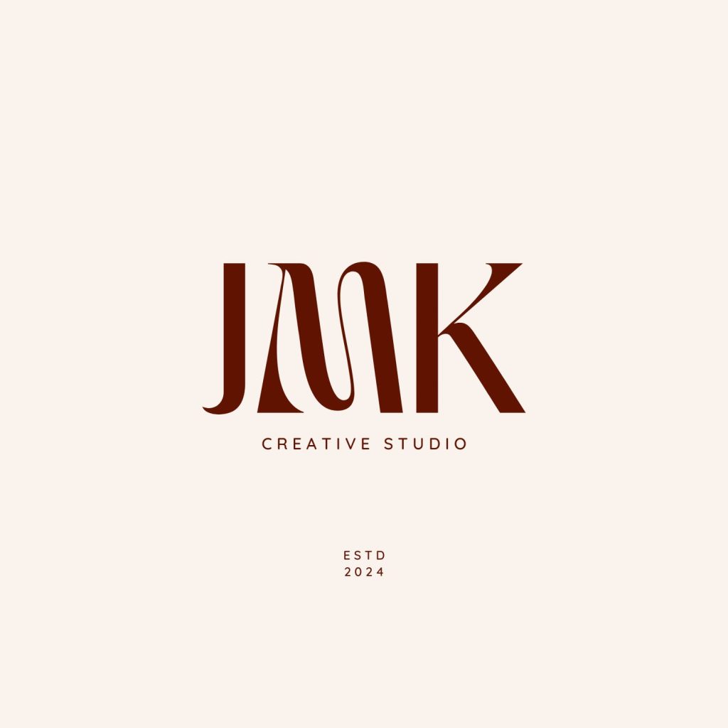 logo jmk creative studio beige achtergrond