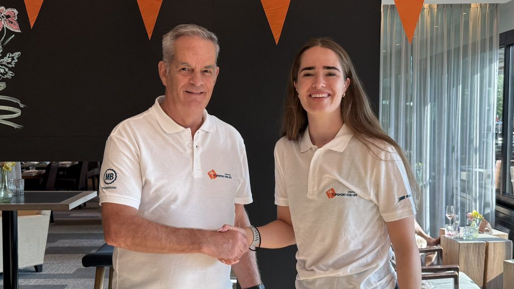 topsport for life miel in 't zand verwelkomt isabel grevelt als nieuwe ambassadeur